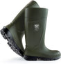 Steplite Easygrip Non Safety Work Boots in Green/Black from the side view