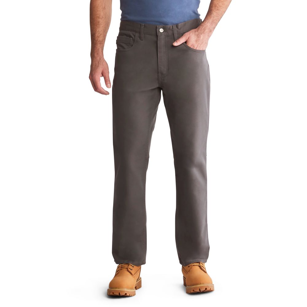 Men's Ironhide Flex Canvas Work Pants in Gunmetal