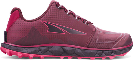 Altra Women's Superior 4.5 Trail Running Shoe in Black/Pink Side View