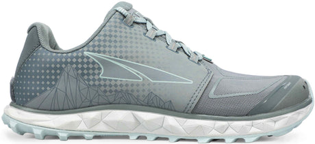 Altra Women's Superior 4.5 Trail Running Shoe in Light Blue Side View