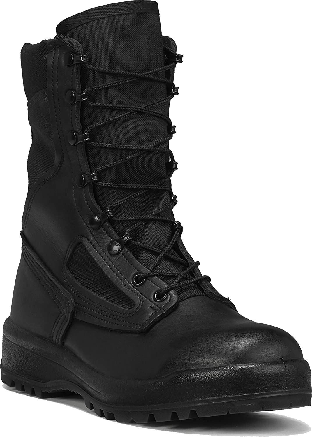 Belleville Men's 390 TROP Hot Weather Combat Boot in Black Side Angle View