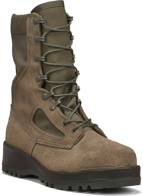Belleville Men's 600 ST Hot Weather Steel Toe Boot in Sage Side Angle View