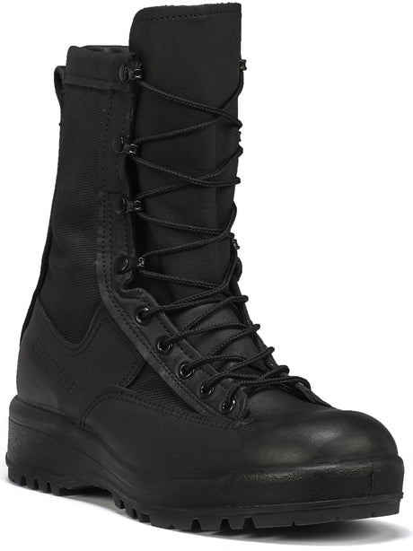 Belleville Men's 770V 8" 200g Insulated Waterproof Boot in Black Side Angle View