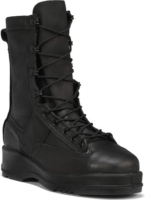 Belleville Men's 800ST 8" Waterproof Steel Toe Flight & Flight Deck Boot in Black Side Angle View