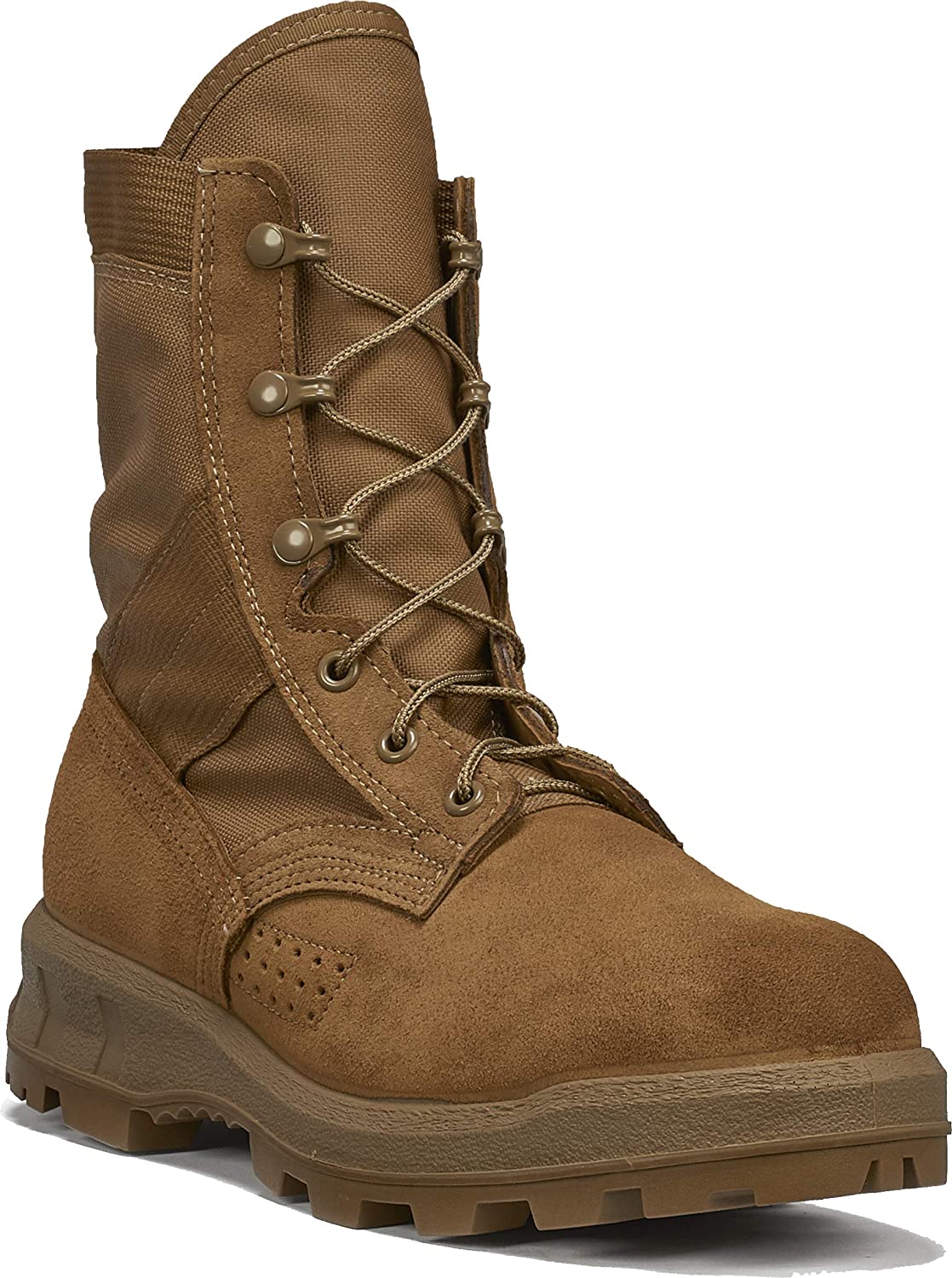 Belleville Men's 901 V2 Burma 8" Lightweight Jungle/Tropical Boot in Coyote Side Angle View