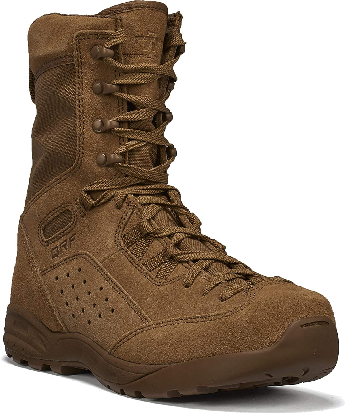 Tactical Research Men's ALPHA C9 Qrf 9" Hot Weather Assault Boot in Coyote Side Angle View