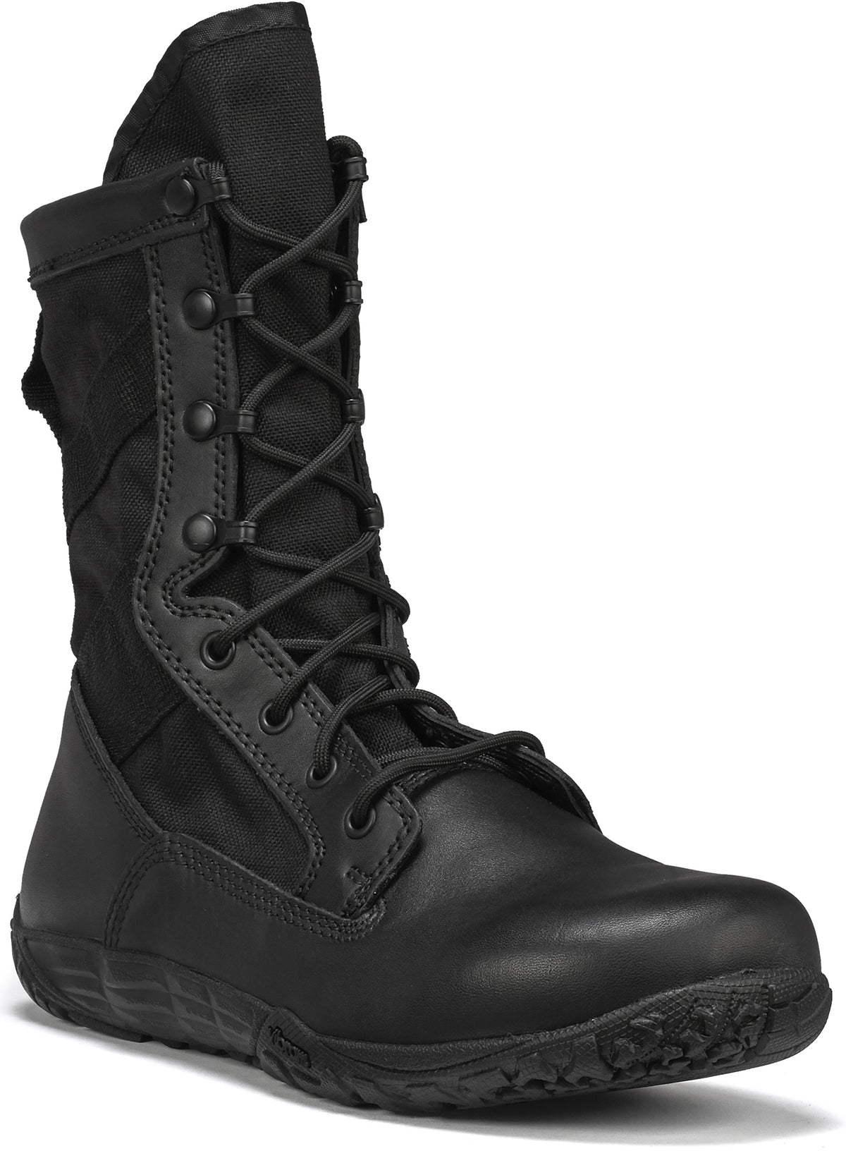 Tactical Research Men's TR102 8" Minimalist Training Boot in Black Side Angle View