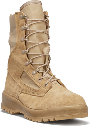 Belleville Women's F390DES 8" Hot Weather Combat Boot in Tan Side Angle View