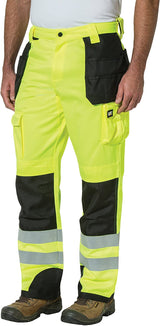 Men's Caterpillar Hi-Vis Trademark Pant in HiVis Yellow Black
