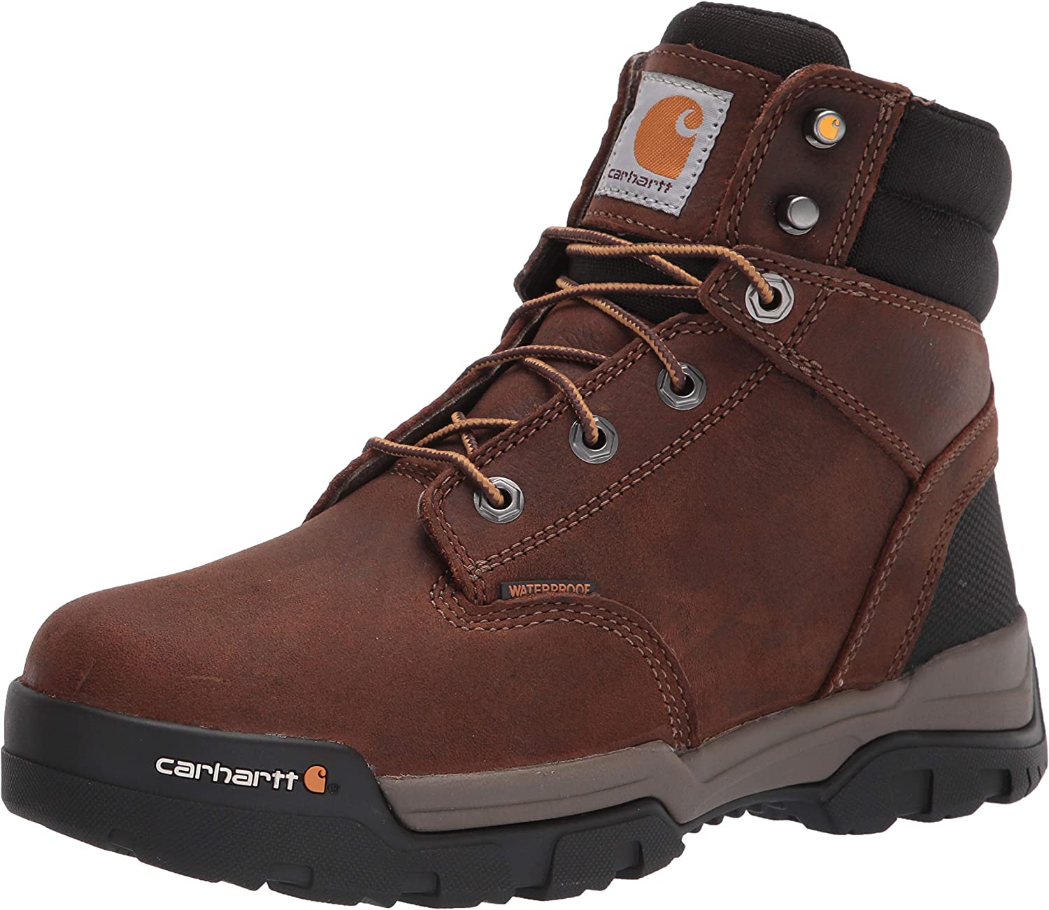 Ground Force WP 6" Composite Toe Work Boot in Bison Brown Oil Tan from the size view