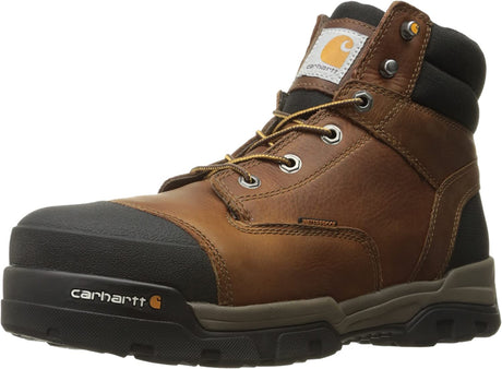 Ground Force WP 6" Composite Toe Work Boot in Peanut Oil Tan Leather from the size view