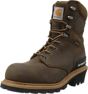 WP Ins. 8" Climbing Composite Toe Work Boot in Crazy Horse Brown Oil Tanned from the size view