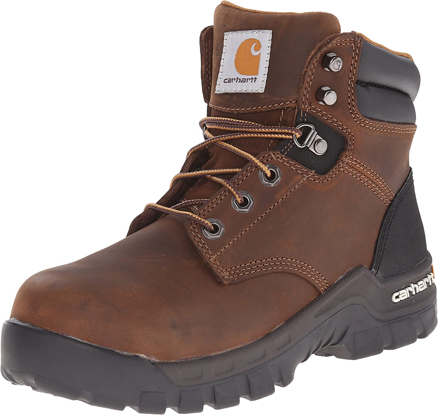 Rugged Flex 6" Composite Toe Work Boot in Brown Oil Tanned from the size view