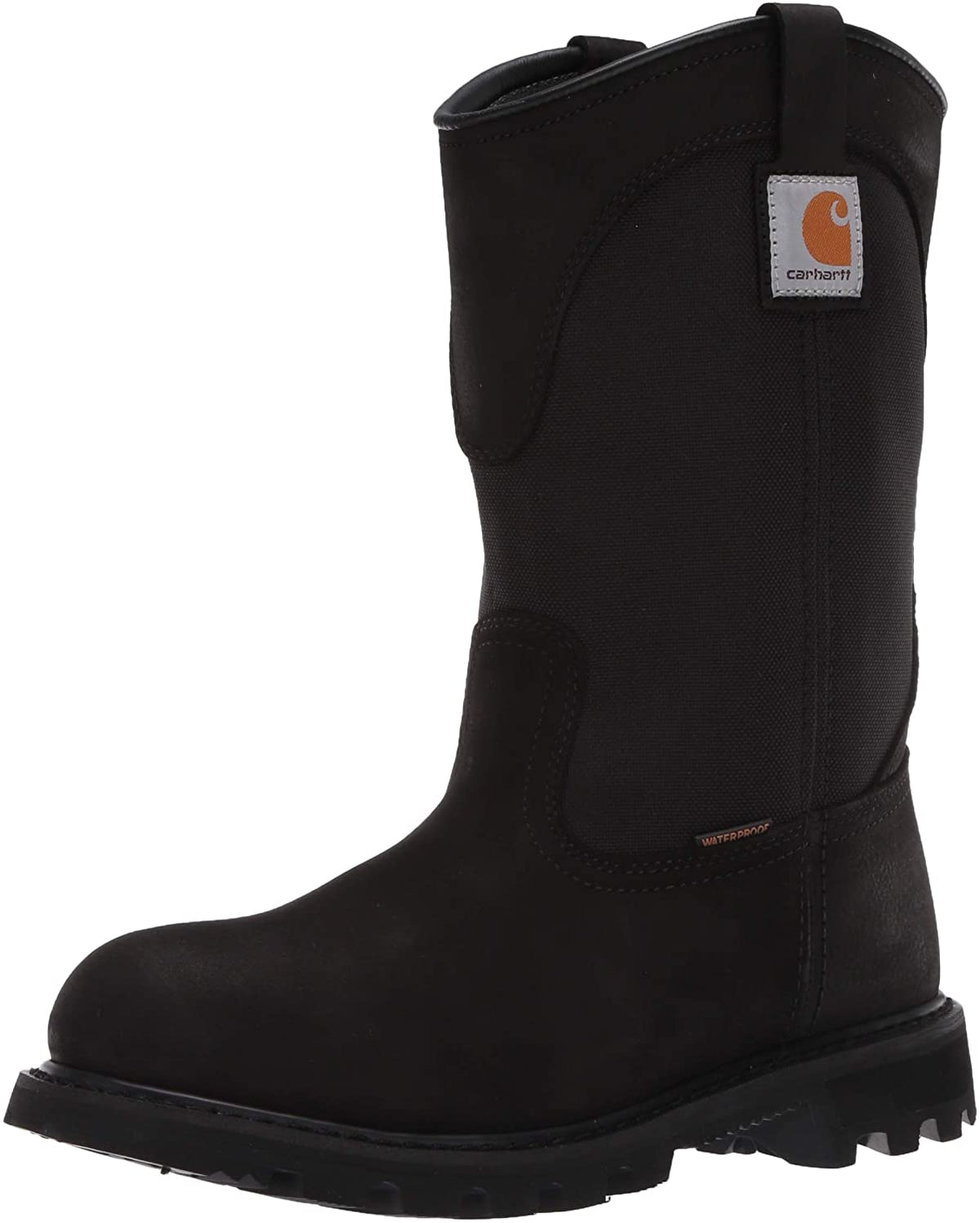 Traditional Welt WP 10" Soft Toe Wellington in Black Oil Tanned from the size view