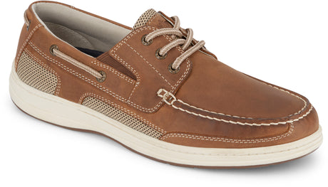 Dockers Footwear Men's Beacon Boat Shoe in Dark Tan Side Angle View