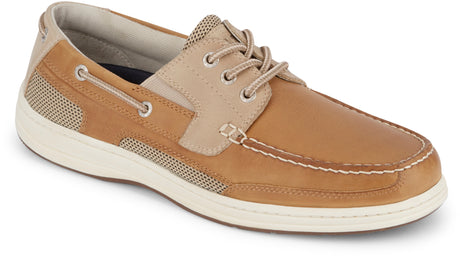 Dockers Footwear Men's Beacon Boat Shoe in Tan/Taupe Side Angle View