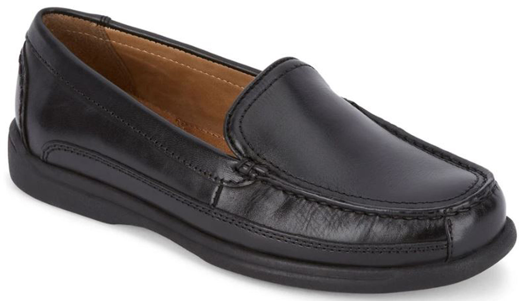 Dockers Footwear Men's Catalina Casual Loafer Shoe in Black Side Angle View