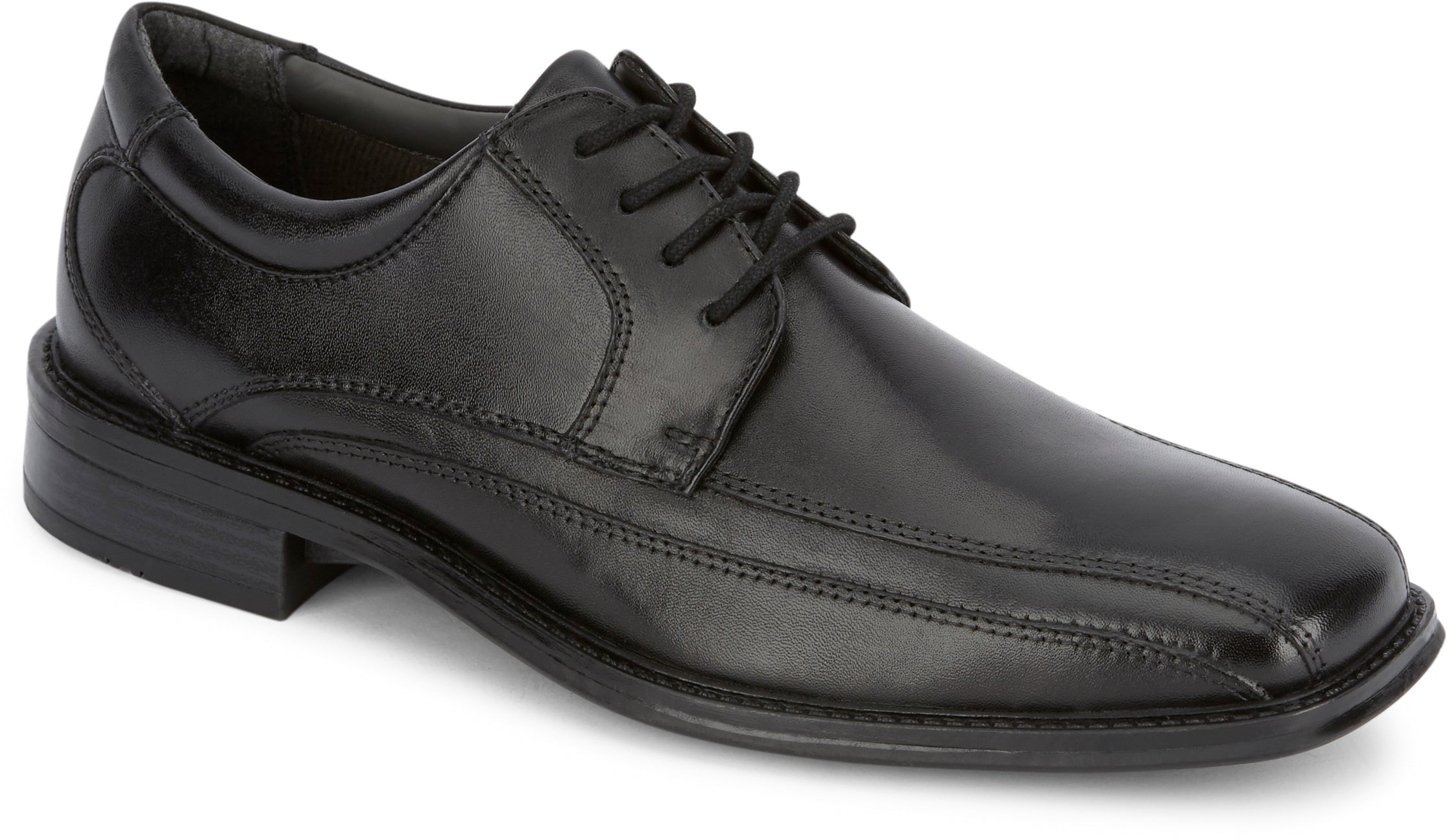 Dockers Footwear Men's Endow Dress Oxford Shoe in Black Side Angle View