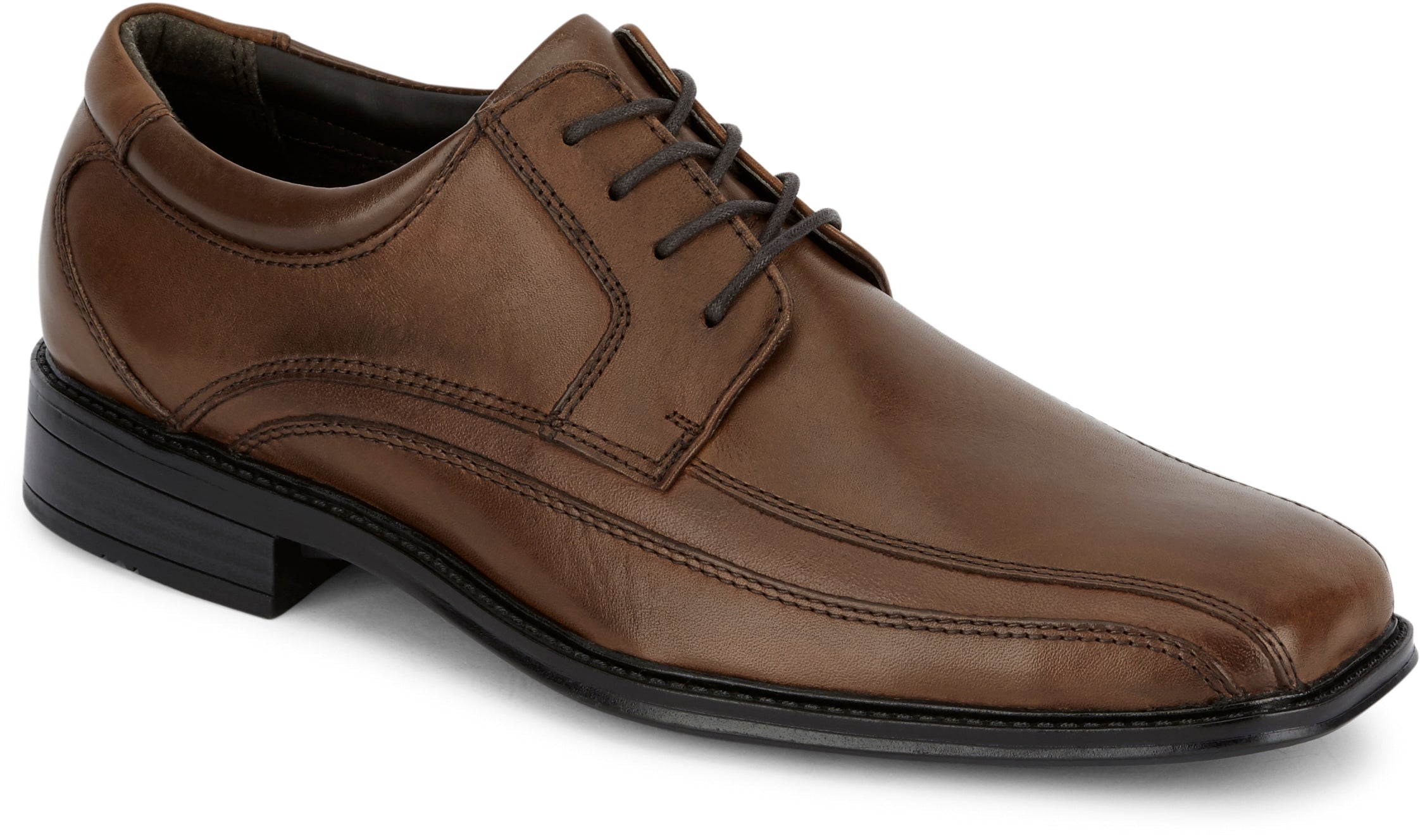 Dockers Footwear Men's Endow Dress Oxford Shoe in Tan Side Angle View