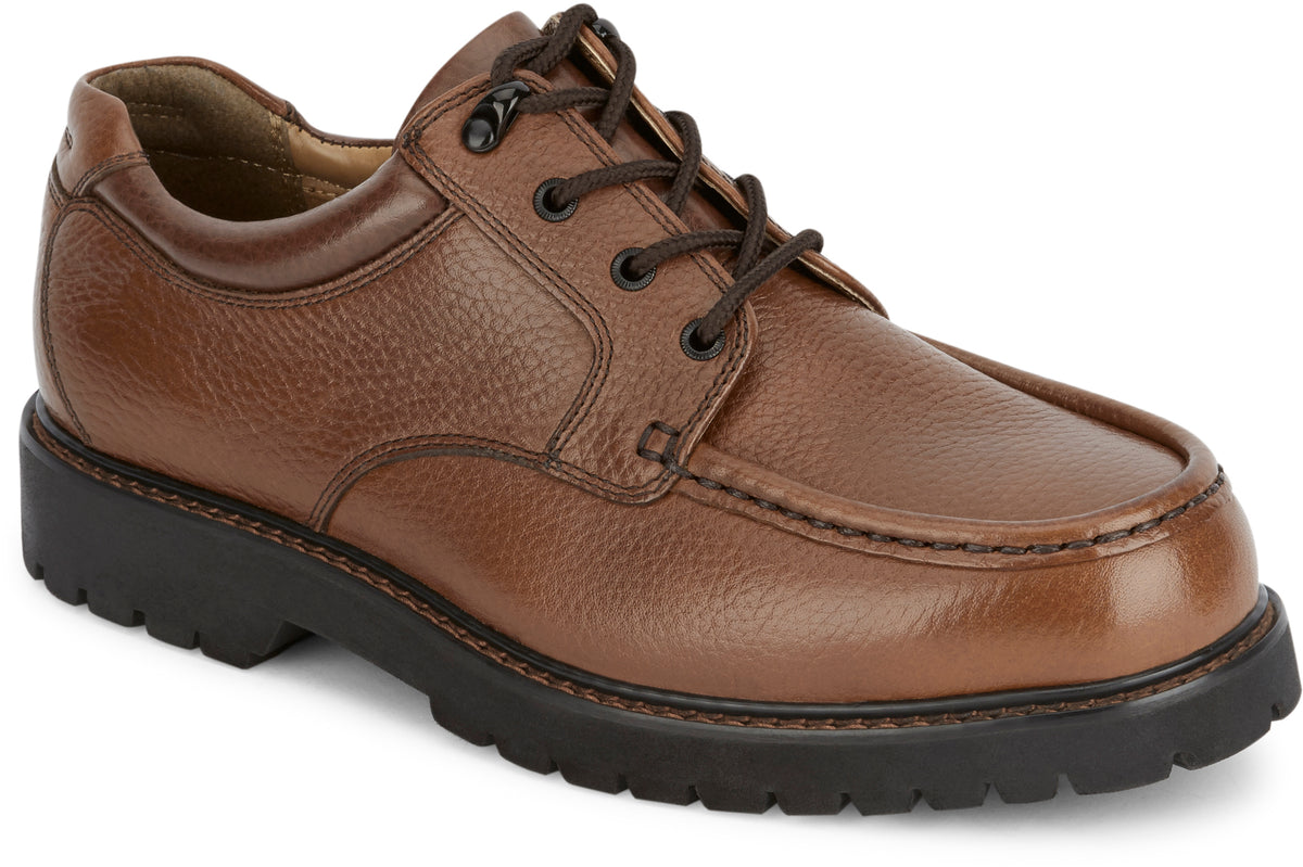Dockers Footwear Men's Glacier Casual Oxford Shoe in Dark Tan Side Angle View
