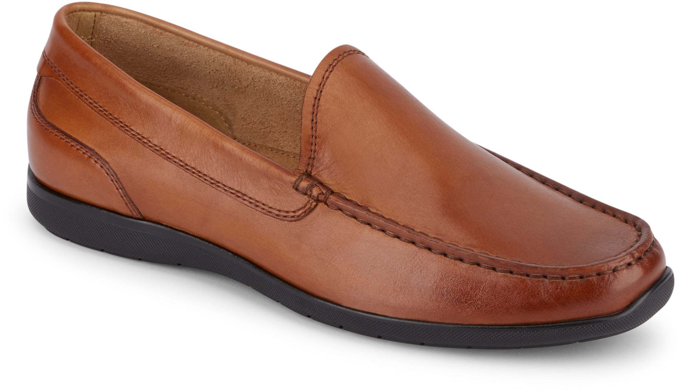 Dockers Footwear Men's Lindon Dress Casual Loafer Shoe in Butterscotch Side Angle View