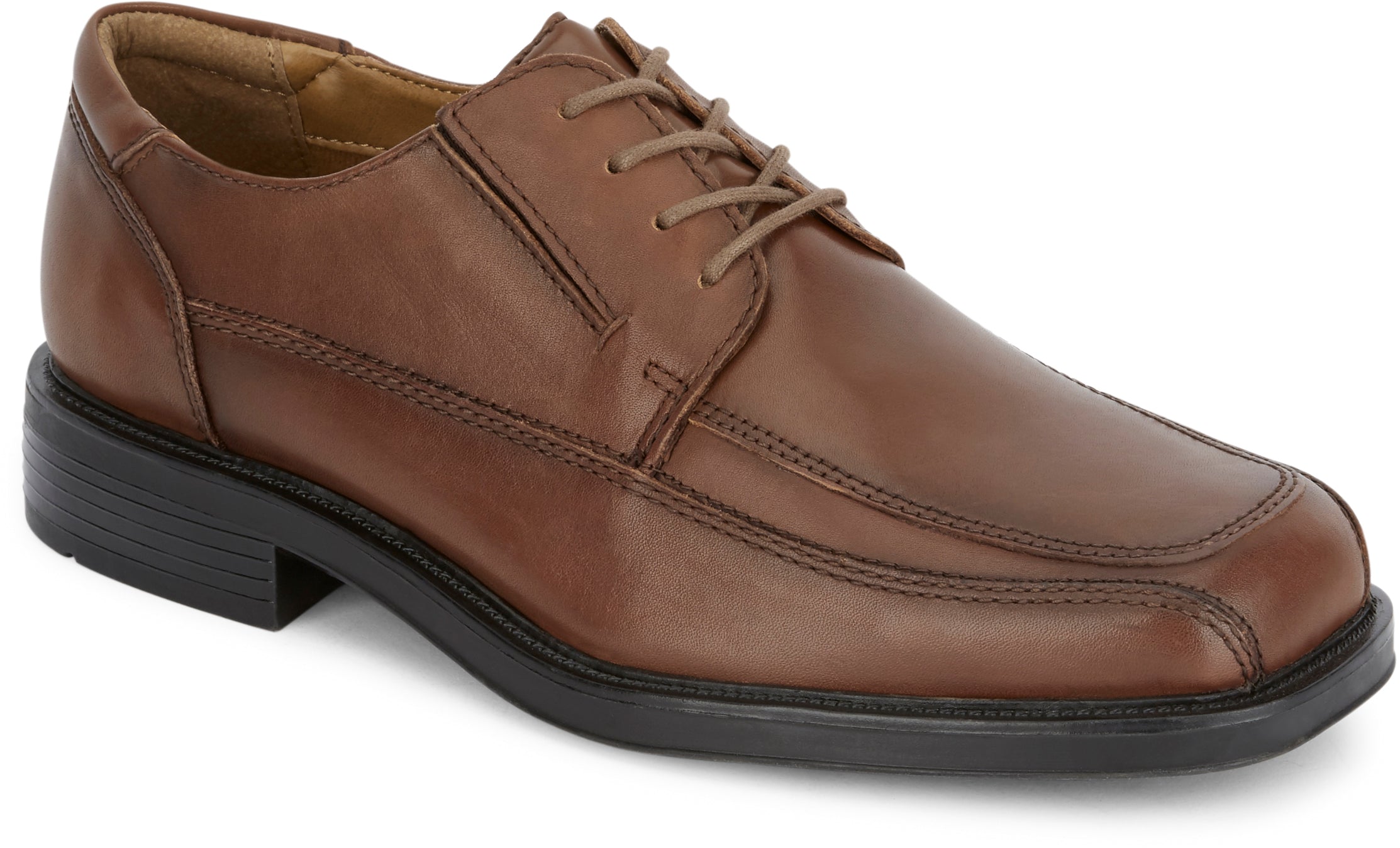 Dockers Footwear Men's Perspective Dress Oxford Shoe in Tan Side Angle View