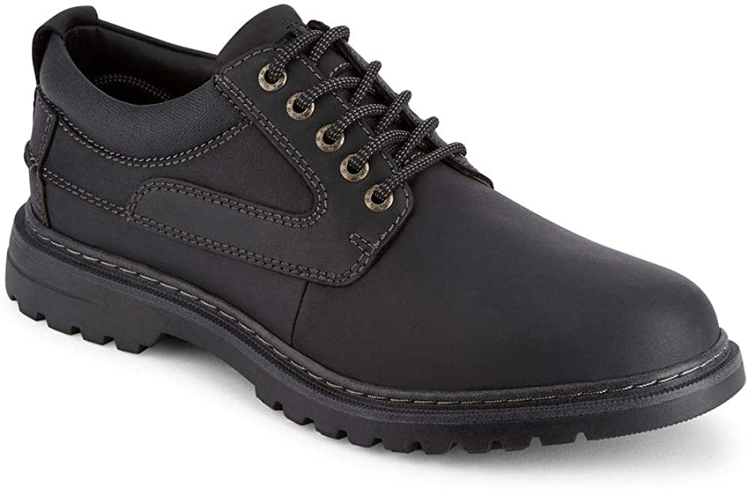 Dockers Footwear Men's Warden Oxford in Black Side Angle View