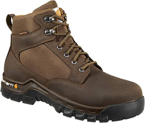Rugged Flex WP 6" Steel Toe Work Boot in Chocolate Brown Oil Tanned from the size view