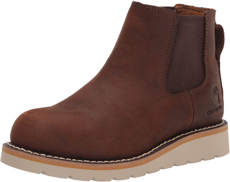 5" Chelsea Soft Toe Wedge Boot in Dark Bison Oil Tanned from the size view