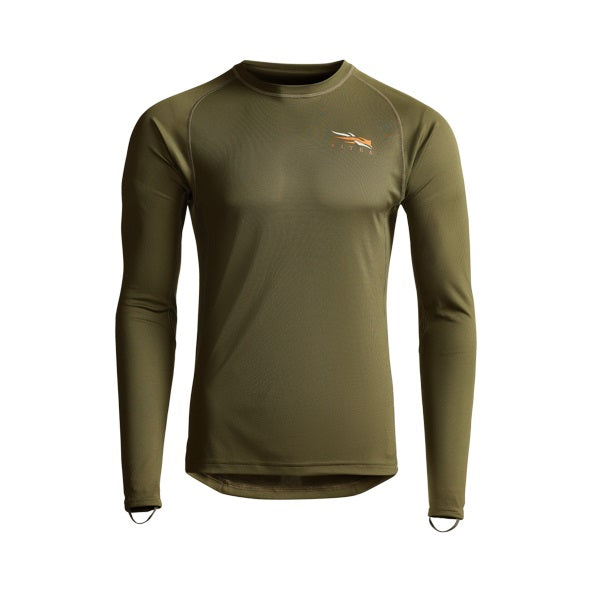 Mens Sitka Gear Core Light Weight Crew Long Sleeve Shirt Pyrite