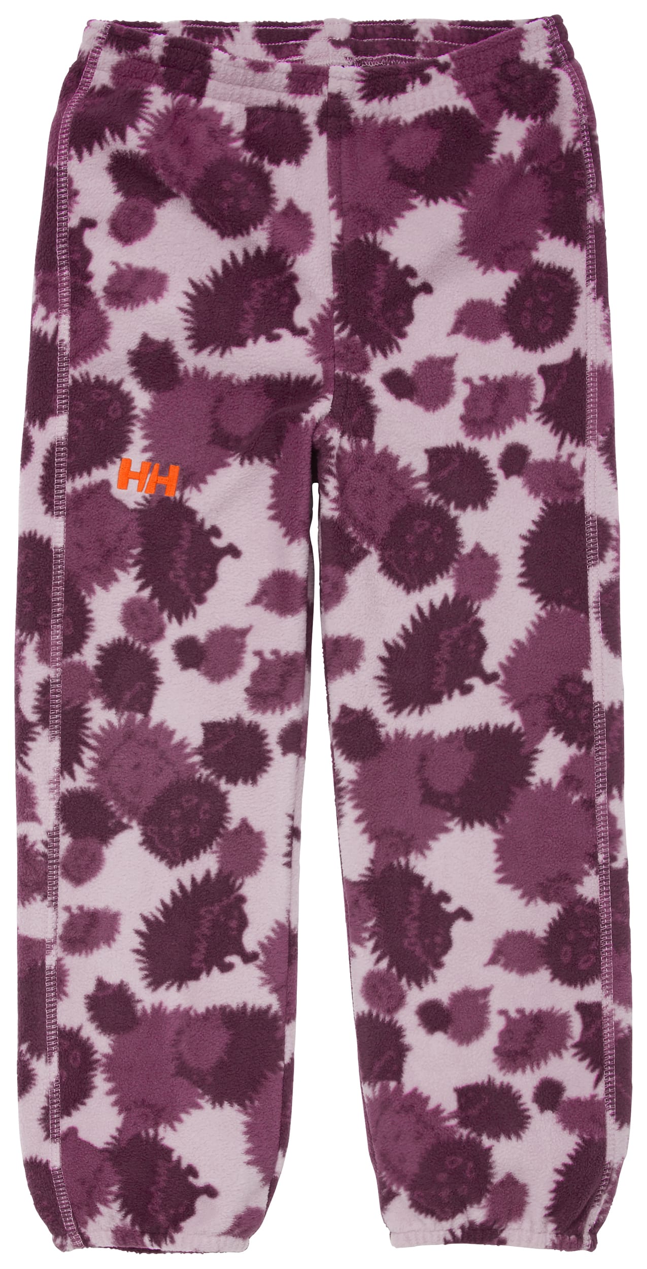 Helly Hansen Kid's Daybreaker Fleece Pant in Bubblegum Pink Aop from the front