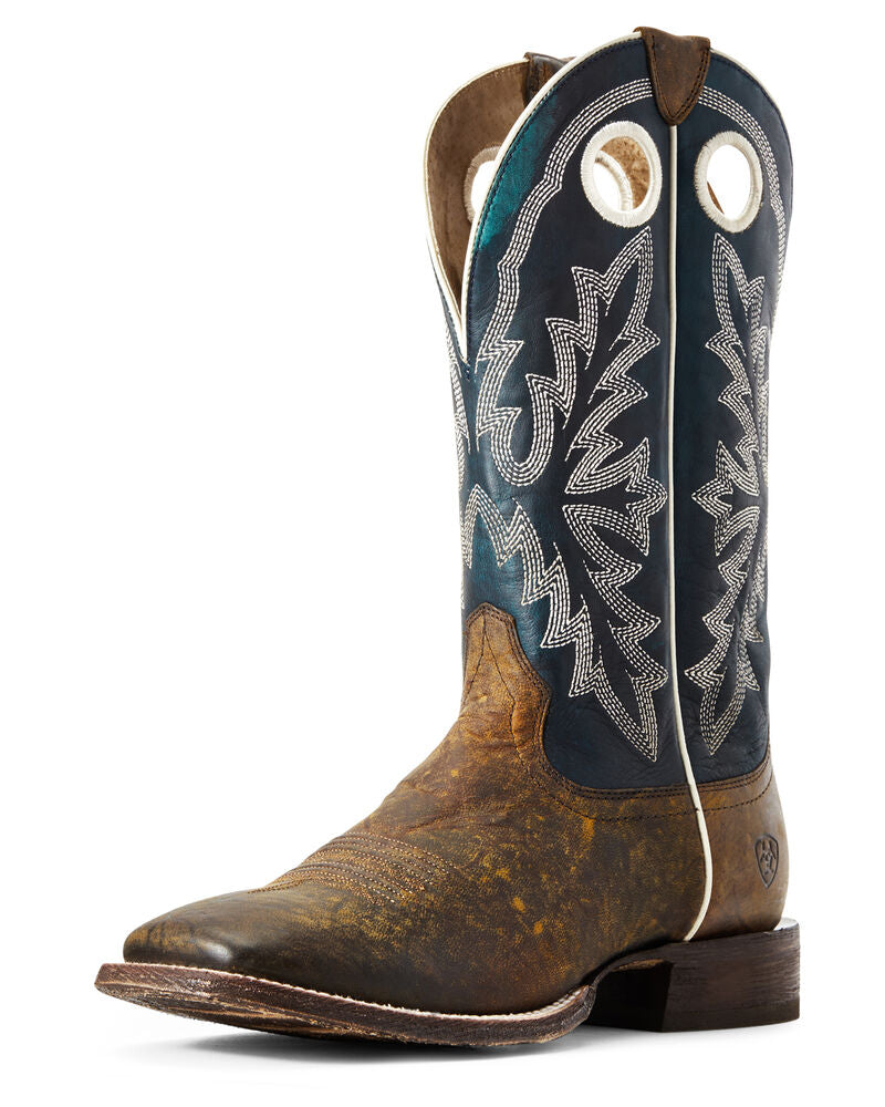 Men's Ariat Circuit Champ Western Boot in Woodsmoke/Deep Azul