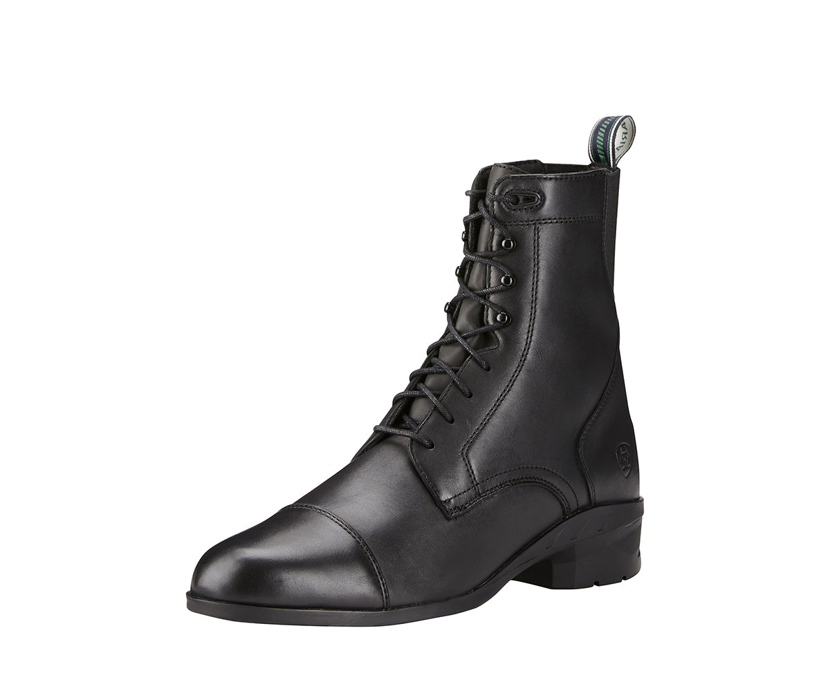 Men's Ariat Heritage IV Paddock Boot in Black from the front