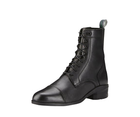 Men's Ariat Heritage IV Paddock Boot in Black from the front