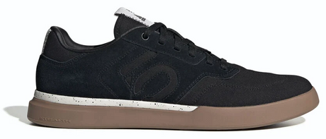 Men's Adidas Five Ten Sleuth Biking Shoe in Black/Black/Gum from the front