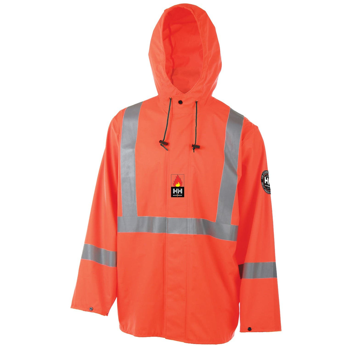 Helly Hansen Men's Alberta Stretch Flame Retardant Jacket in Hv Orange from the front