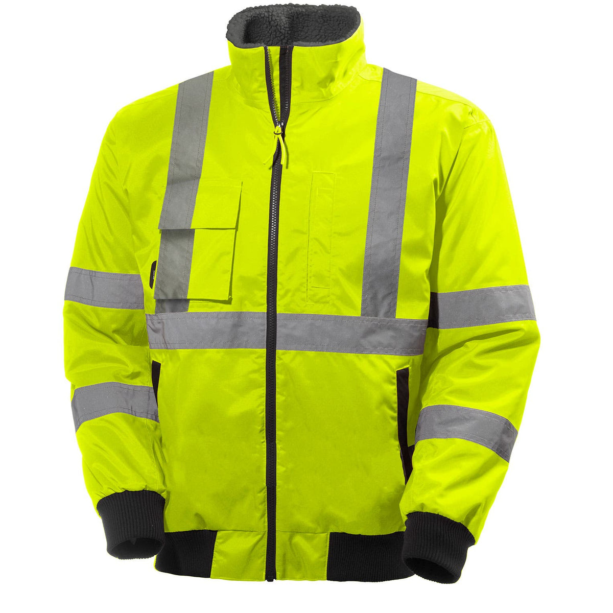 Helly Hansen Men's Alta Waterproof Pilot Jacket in HV Yellow from the front