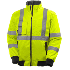 Helly Hansen Men's Alta Waterproof Pilot Jacket in HV Yellow from the front