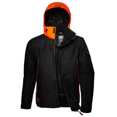 Helly Hansen Men's Chelsea Evolution Winter Jacket in Ebony from the front