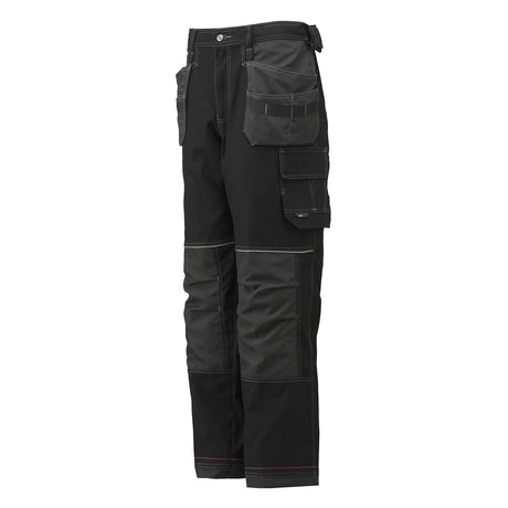 Helly Hansen Men's Chelsea Lined Construction Pant in Black/Charcoal from the front