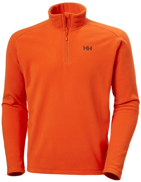 Helly Hansen Men's Daybreaker 1/2 Zip Fleece Jacket in Patrol Orange from the front