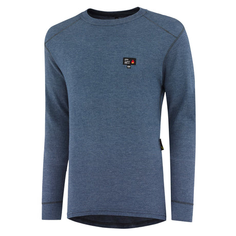 Helly Hansen Men's Fargo Flame Retardant Baselayer Crewneck in Royal Blue from the front