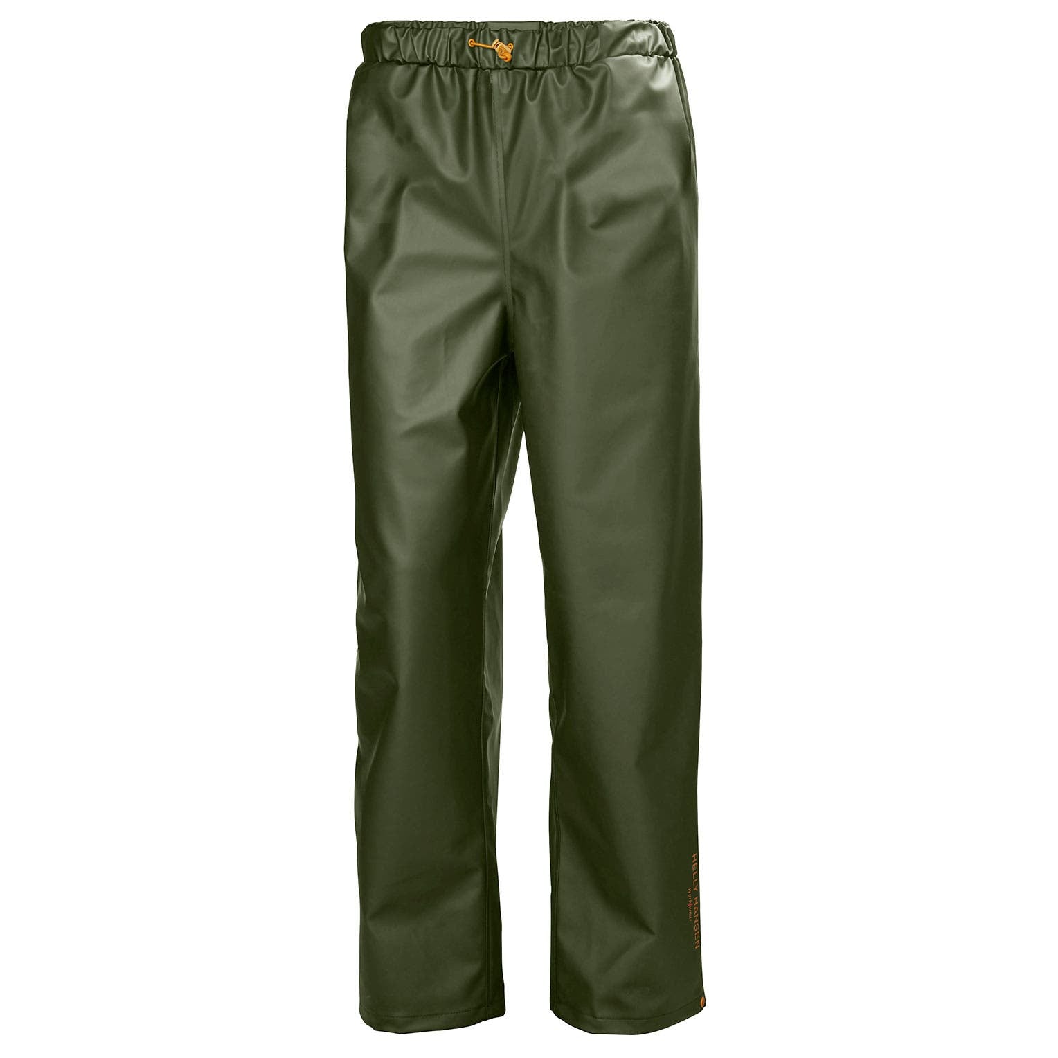 Helly Hansen Men's Gale Rain Pant in Army Green from the front