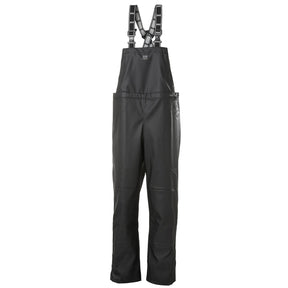 Helly Hansen Men's Impertech Rain Bib Pant in Black from the front