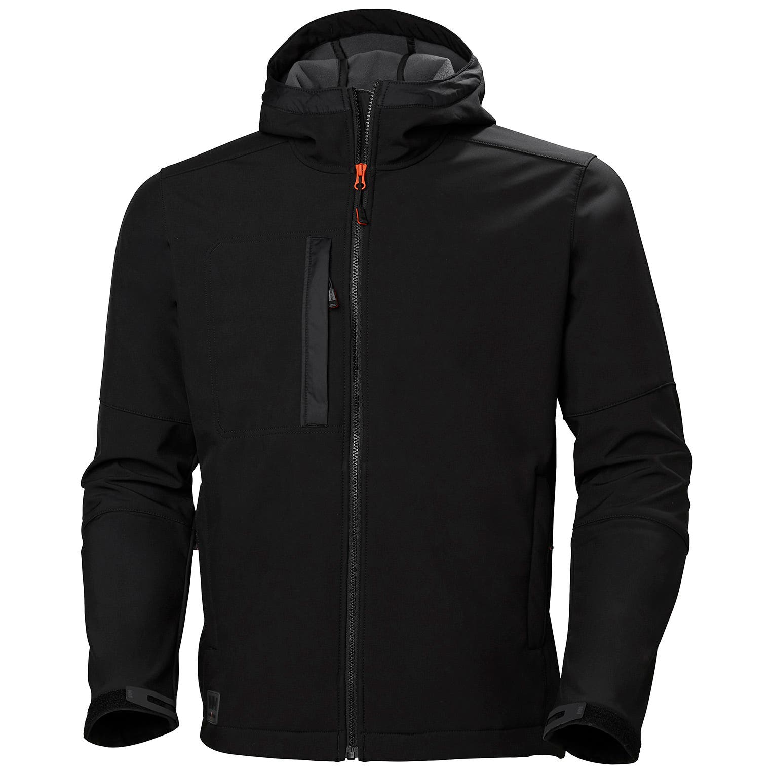 Helly Hansen Men's Kensington Hooded Softshell Jacket in Black from the front