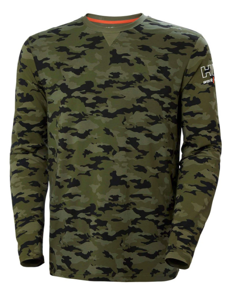 Helly Hansen Men's Kensington Longsleeve Sweaters in Camo from the front