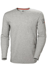 Helly Hansen Men's Kensington Longsleeve Sweaters in Grey Melange from the front