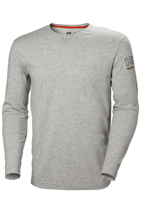 Helly Hansen Men's Kensington Longsleeve Sweaters in Grey Melange from the front