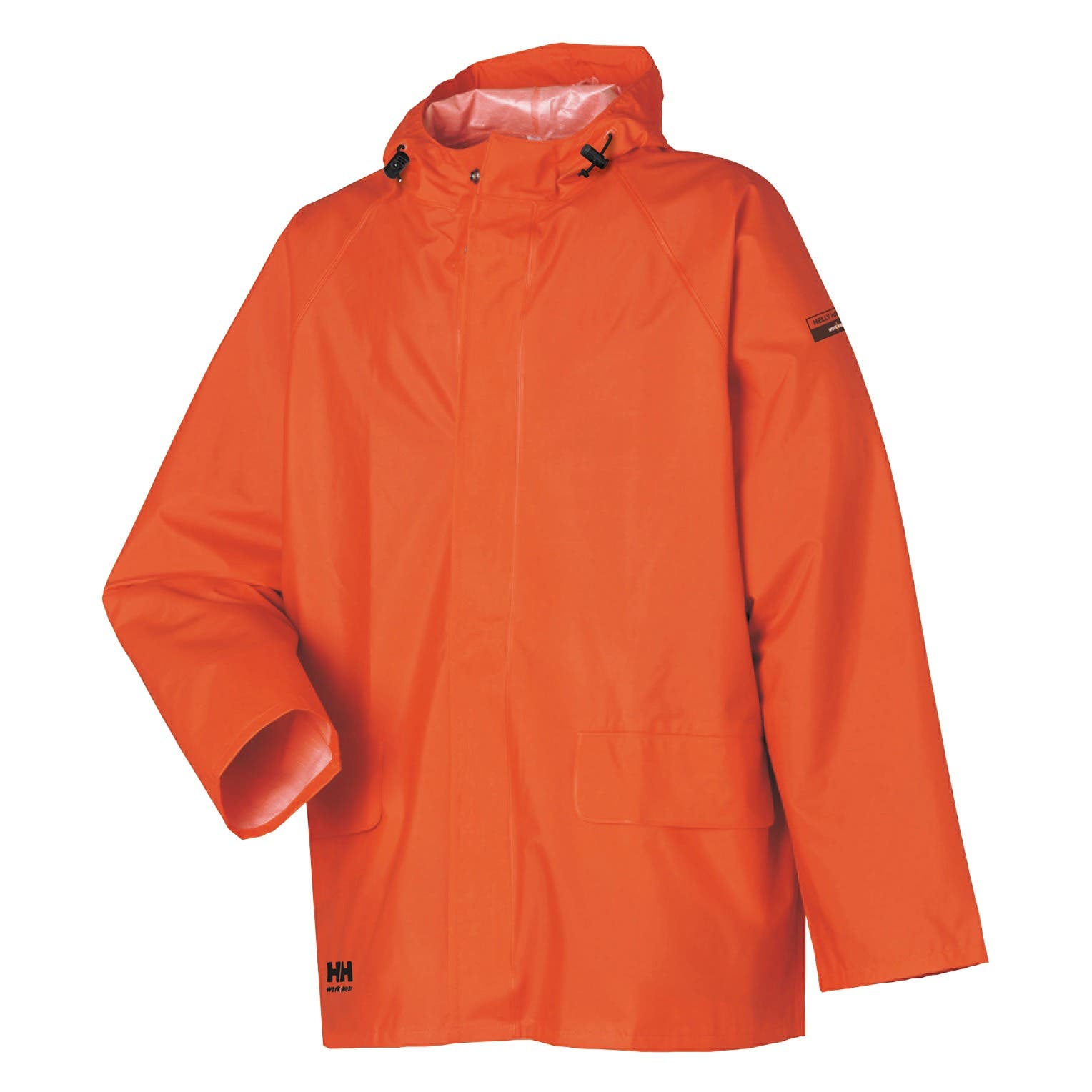 Helly Hansen Men's Mandal Rain Jacket in Dark Orange from the front