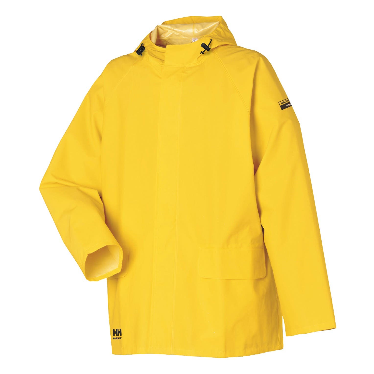 Helly Hansen Men's Mandal Rain Jacket in Light Yellow from the front